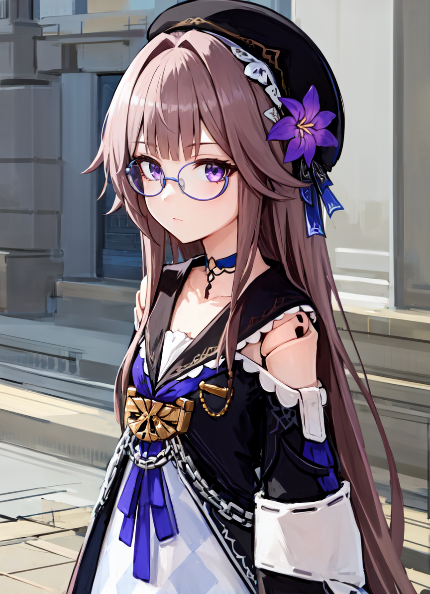 00223-3132046548-masterpiece, best quality, ultra-detailed, illustration, 1girl, solo, looking at viewer, _lora_round_glasses-v17h_1_, yellow-fra.png